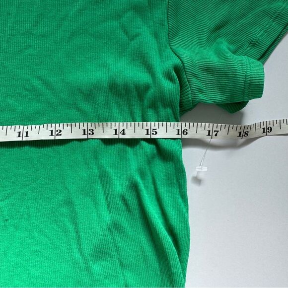 Sandrine Rose Green Short Sleeve Scoop Neck T-Shirt Size X-Small NWOT - Picture 4 of 7